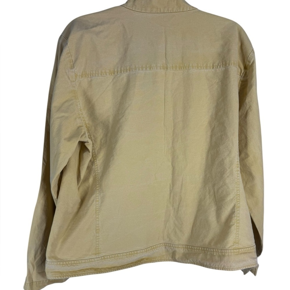 Eileen Fisher super soft lemony yellow cotton jacket Large - Picture 5 of 7